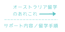 オーストラリア留学のあれこれ サポート内容/留学手順